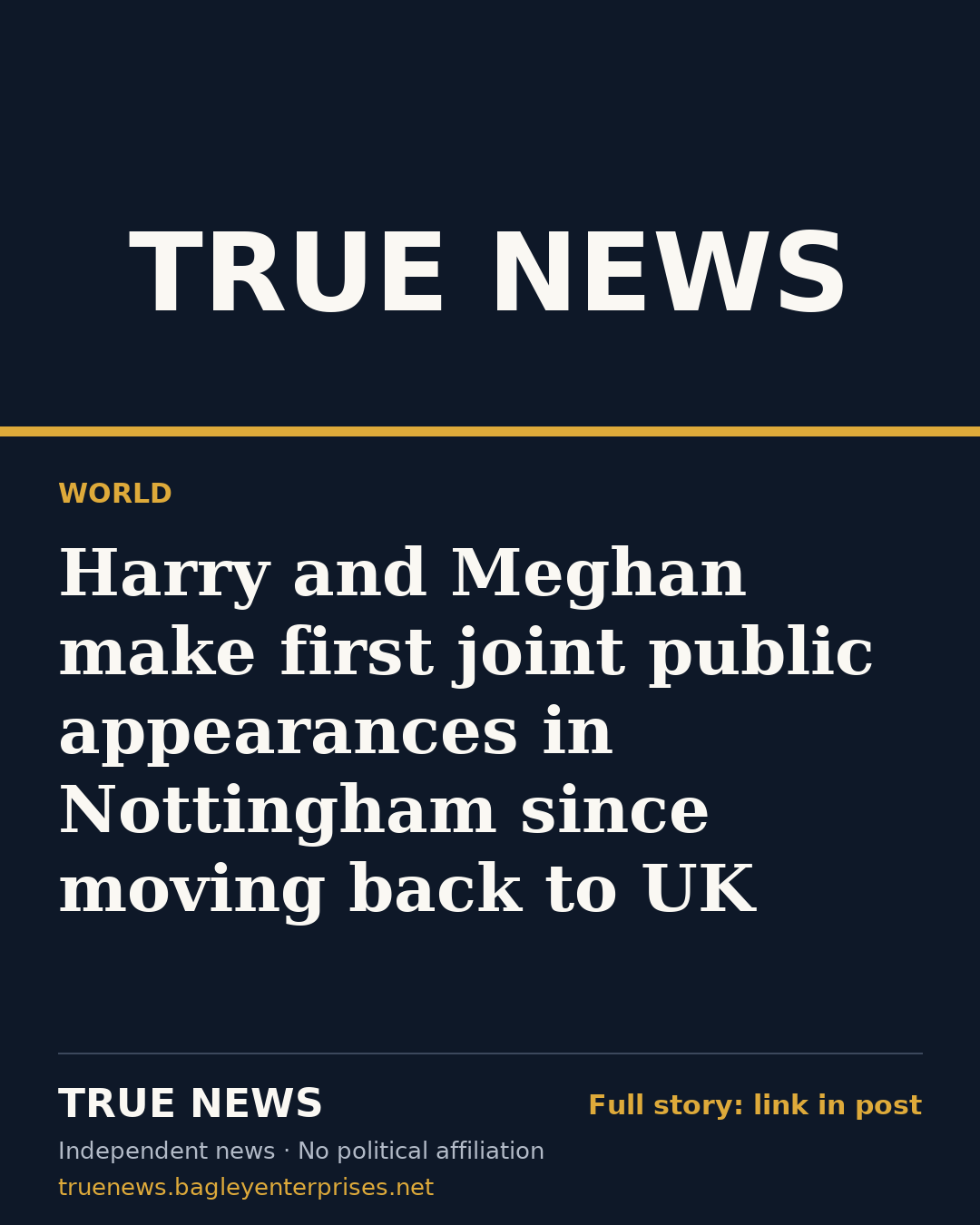 Share card: Harry and Meghan make first joint public appearances in Nottingham since moving back to UK