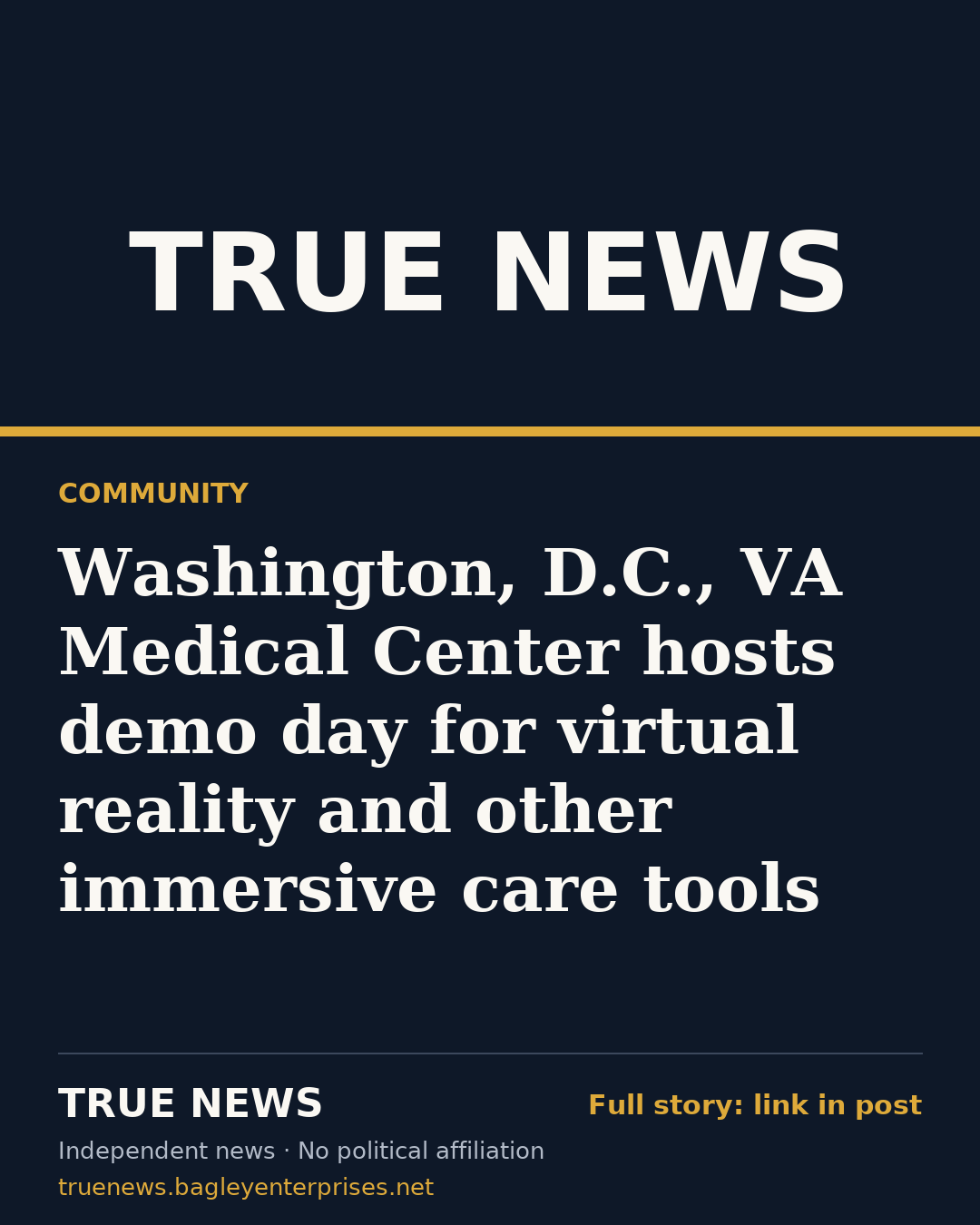 Share card: Washington, D.C., VA Medical Center hosts demo day for virtual reality and other immersive care tools