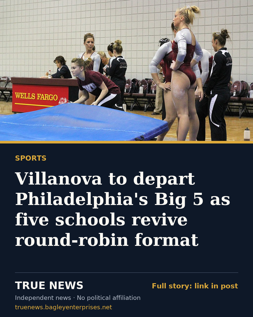 Share card: Villanova to depart Philadelphia's Big 5 as five schools revive round-robin format