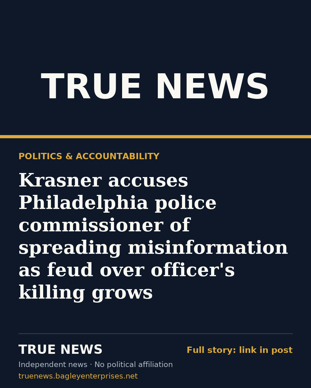 Share card: Krasner accuses Philadelphia police commissioner of spreading misinformation as feud over officer's killing grows