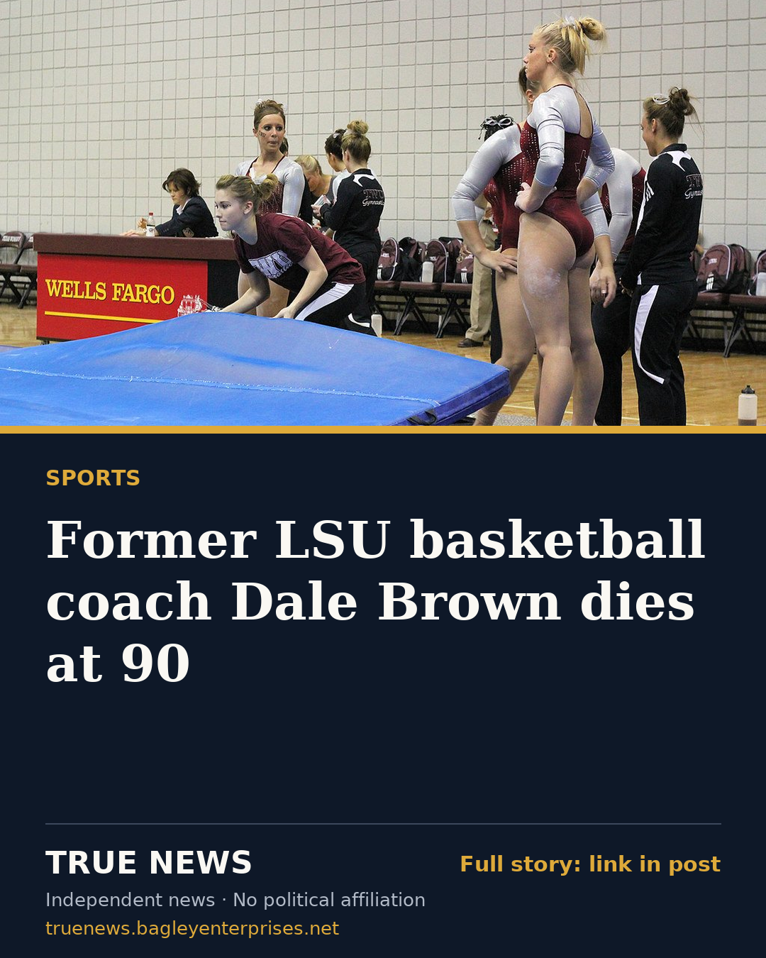 Share card: Former LSU basketball coach Dale Brown dies at 90