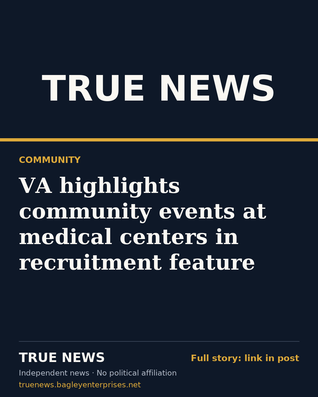 Share card: VA highlights community events at medical centers in recruitment feature