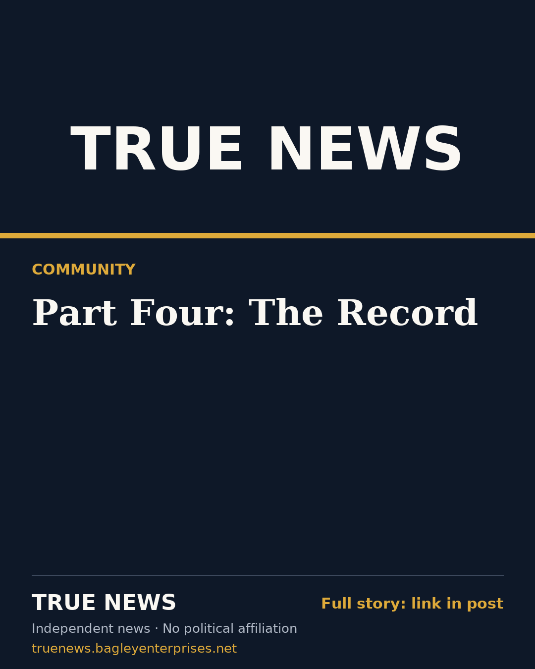 Share card: Part Four: The Record