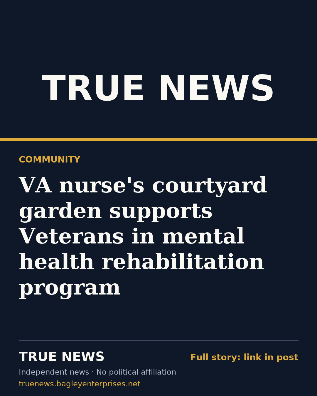 Share card: VA nurse's courtyard garden supports Veterans in mental health rehabilitation program